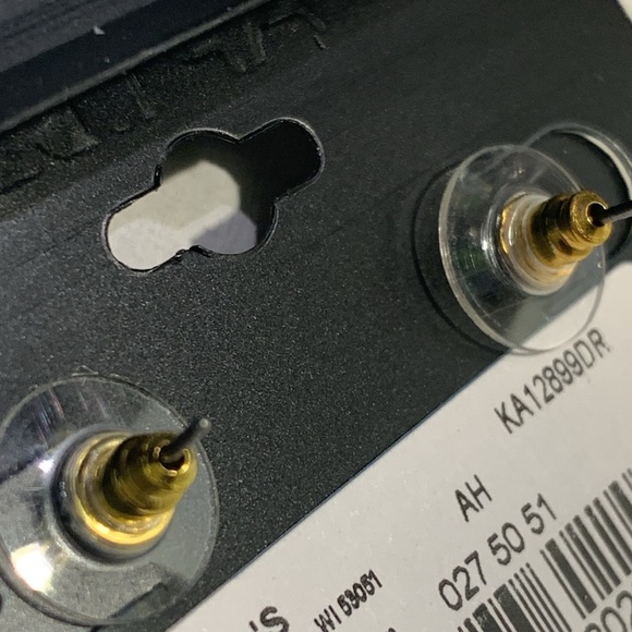 APT9 Gold Tone Druzy Drop Pierced Earrings - Picture 8 of 10